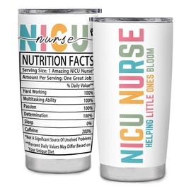 CaringTee Nicu Nurse Gifts, Nicu Nurse Appreciation Gifts, Pediatrician Gift Stainless Steel Insulated Tumbler 20oz, Appreciation Graduation Gift for Nicu Nursing