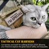 Tactical Cat Harness and Leash for Walking Escape Proof, Adjustable