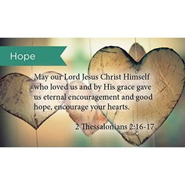 Pass Along Pocket Scripture Cards, Hope, 2 Thessalonians 2:16-17, Pack of 25
