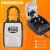 Fayleeko Portable Key Lock Box, Lock Box Wall Mounted for