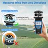 HoldPeak Handheld Cup Anemometer with Compass, 360° Wind Measuring Digital