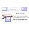 2 Pack Flexible Computer Blue Light Blocking Lightweight Reading Glasses