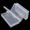 LJY 12 Pieces Rectangular Empty Mini Clear Plastic Organizer Storage