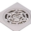 Brushed Shower Floor Drain Copper Floor Strainer for Kitchen Bathroom