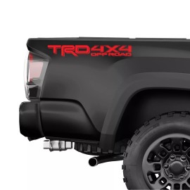 TRD Offroad Decals for Tacoma Bed, 4x4 Racing Development Sticker | RED