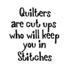 CafePress Quilters Keep You in Stitches Oval Sticker Square Bumper