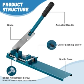 MXBAOHENG Wire Duct Cutter Tool PVC Trunking Cutter Machine for Open Slot Wire Duct and Cover Cutting