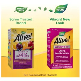 Alive Multivitaminico 50 Ultra Para Mujer Natures Way 60 Tab Sabor Sin Sabor - de, y, In