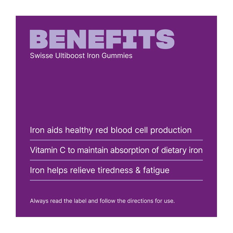 Swisse Ultiboost Iron 50 Gummies