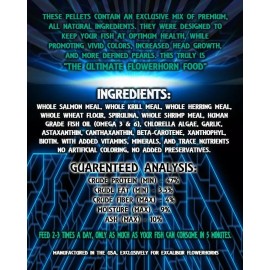 Excalibur Original Flowerhorn/srt Staple Food 1/2 lb 5mm Floating Pellets