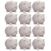Color-Me! Ceramic Bisque Pig Banks (Pack of 12)