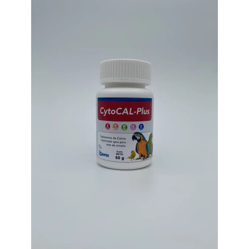 Cytocal-plus 60g. Calcio Vitaminado Para Aves De Ornato