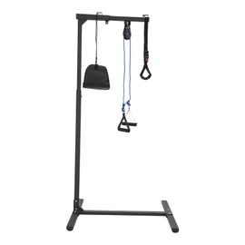 Kllkmmws Trapeze Bar for Bed Mobility Aids, Hospital Stand Assist Lift for Elderly Standing Aid Helper (Black)