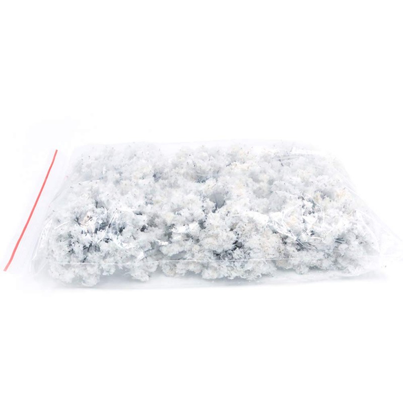 ANCLLO 25pcs Model Trees Model Trains Scenery 6.5cm Mini Snow