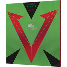 XIOM Table Tennis Rubber Vega Asian Hybrid Black (BK) MAX 10751