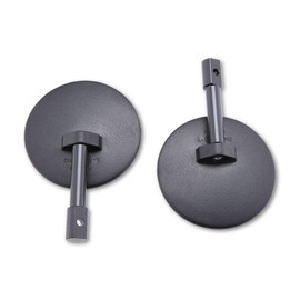 Shin Yo Spiegel f.Lenkerende, rund, schwarz, Paar, E-gepr.