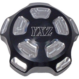 Modquad Yamaha UTV Billet Gas Cap (BLACK/MACHINED) For 16-21 YAMAHA YXZ1000R