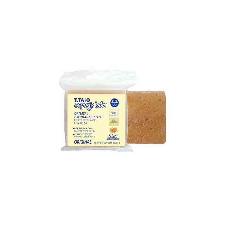 10 Piezas Esponjabon Avena Exfoliante Esponja Jabón 2 en 1