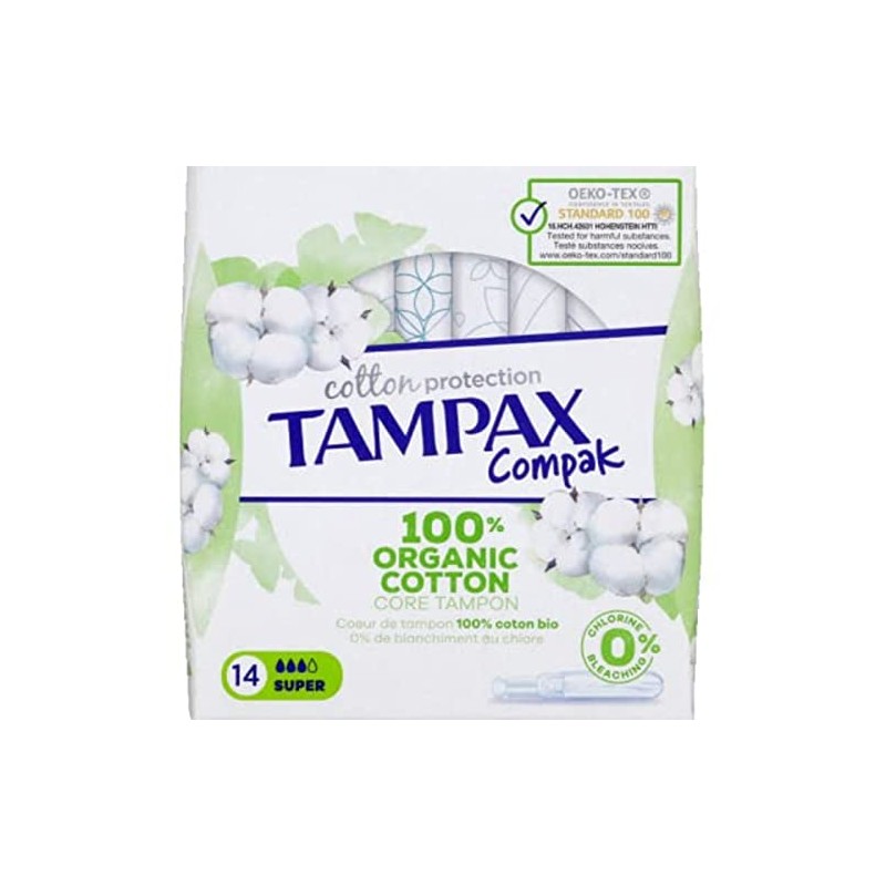 Tampax - Tampax Compak Cotton Protection Super Tampons with Applicator