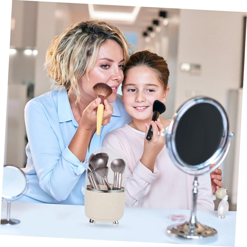 Ciieeo Elegant Makeup Brush Holder Cover Makeup Tools Organizer for