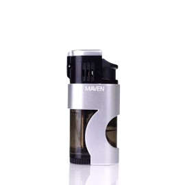 Maven Sabre Tripple Flames Torch Lighter - Silver