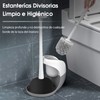 KITCHEN CHOICE Juego Cepillo para Baño y Destapador de Inodoro,Escobilla