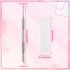 2-in-1 Cuticle Sticks, Stainless Steel Cuticle Pusher Tool with 10