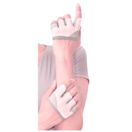 Gran Rover Fitness Gloves, Muscle Training, Callus Prevention, Gym Gloves, Training, Women's (Pastel Pink, M)