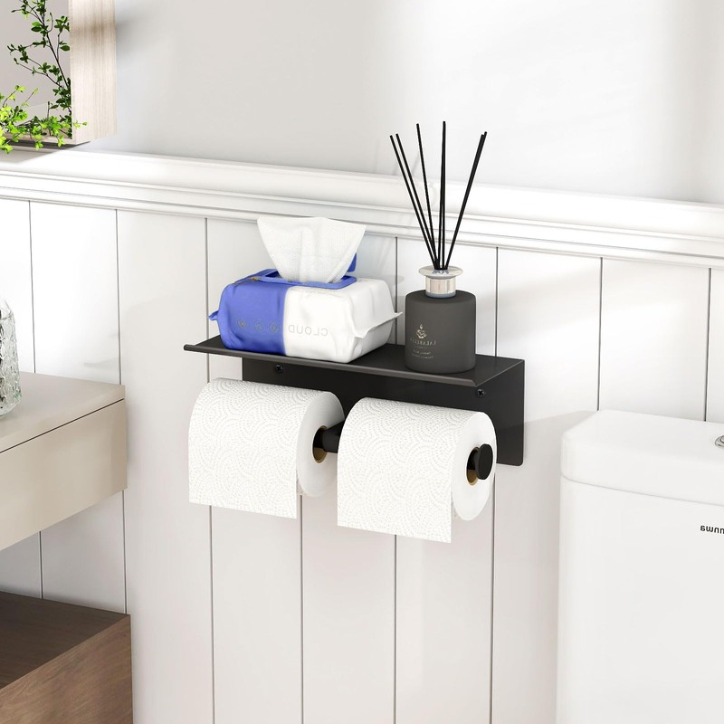YUMORE Toilet Paper Holder, 304 Stainless Steel Bathroom Double Roll