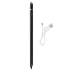 Stylus Pen Black for IOS/Android Universal 2-In-1 Active Capacitive Touch Pen WYH0002