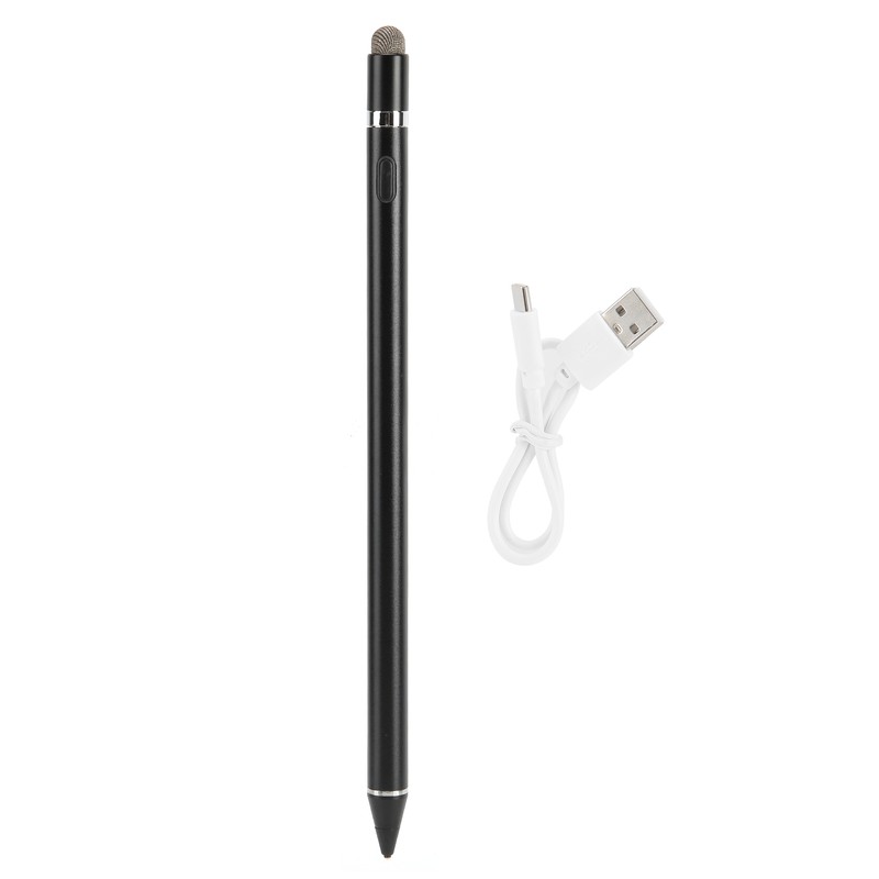 Stylus Pen Black for IOS/Android Universal 2-In-1 Active Capacitive Touch
