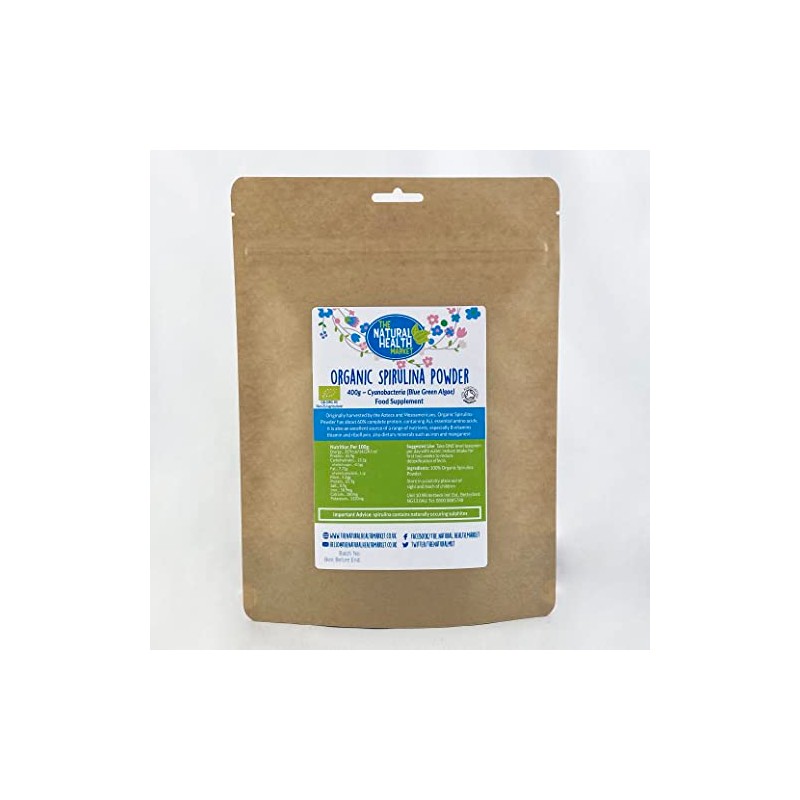 Organic Spirulina Powder 400g by The Natural Health Market •