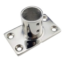Heavy DudyBoat Hand Rail Fitting-90 Degree 7/8 inch Rectangular Base-Marine 316 Stainless Steel Deck Hardware