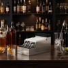 Mifoci 304 Stainless Steel Bar Caddy with 5 Compartments Silver