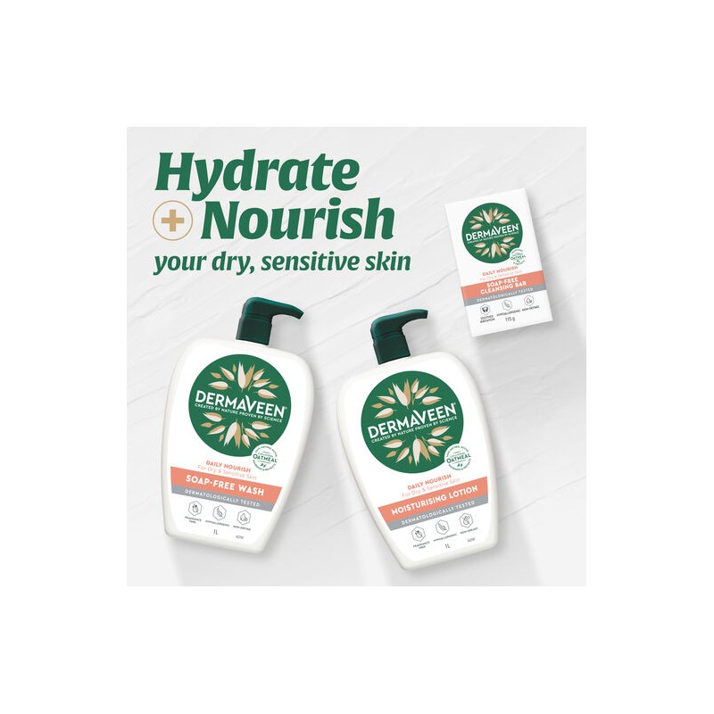 DermaVeen Daily Nourish Moisturising Lotion for Dry & Sensitive Skin