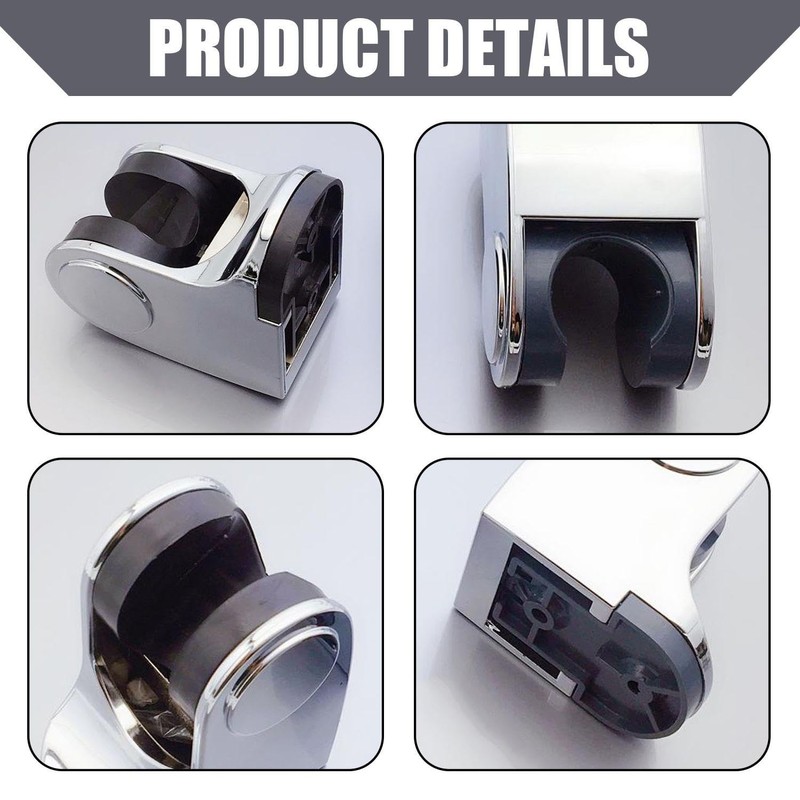 Set of 2 Fixed Shower Holder, Adjustable Shower Holder, Hand