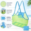 Portable Mesh Beach Bag for Kids’ Toys – Anti-Sand Large-Capacity