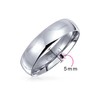 Plain Simple Dome Couples Ring Wedding Band for Women for