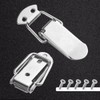WMYCONGCONG パッチン錠 6個入り 304 ステンレススチール トグルラッチ 全長90mmパッチン錠掛け金 引き出しラッチ キャビネットラッチ バックル