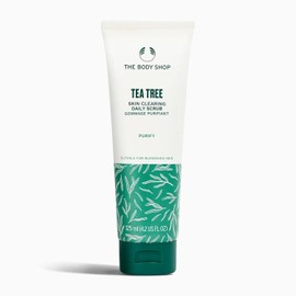 The Body Shop Tea Tree Squeaky-Clean Scrub for Unisex Facial Scrub 3.3 oz