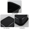 Uumitty 2 Pack 18 Quart Rectangular Plastic Dishpans, Black Plastic