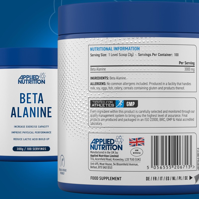 Applied Nutrition Beta-Alanine Amino Acid Pre Workout Powder 3000mg per
