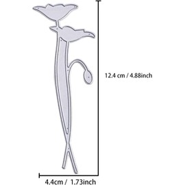 2 x Flower Leaf Cutting Dies Stencils for DIY Scrapbooking Photo Album Decorative Embossing Paper Cutting Dies for Card Making Stencils Die Cutting Scrapbooking