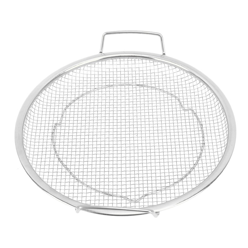 Stainless Steel Fruit Basket Double Handles Metal Mesh Drain Round
