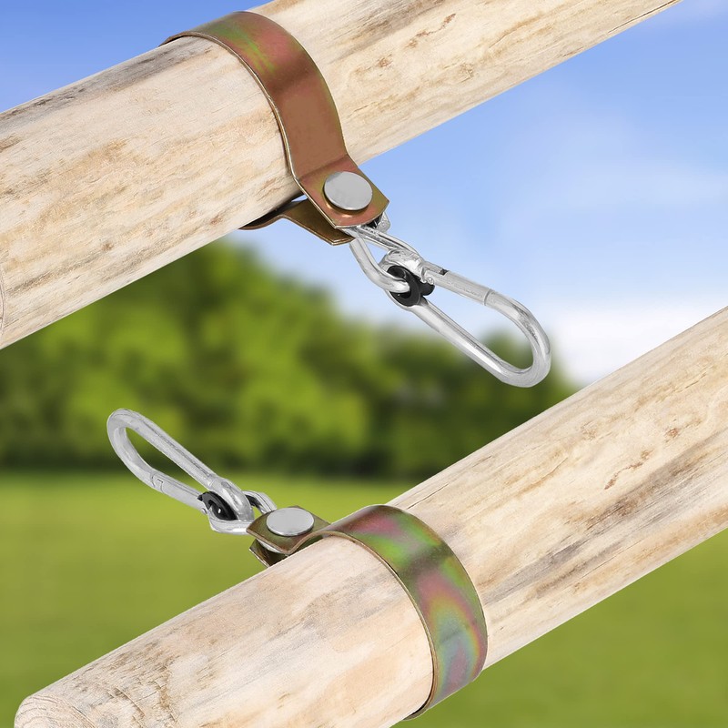 KOTARBAU® Swing Hook 120 mm Round Wood Carabiner Hook Swing