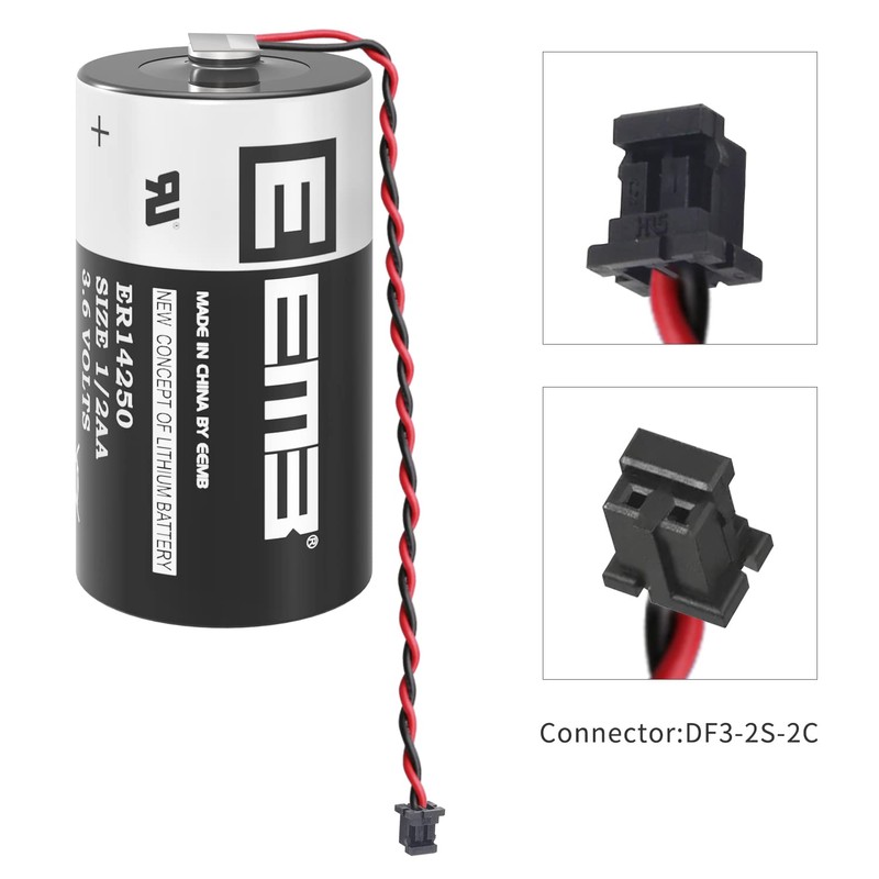 EEMB 3.6V Battery Pack 1200mAh PLC Lithium Battery Compatible for