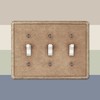 Questech Light Switch Cover, Triple Toggle Wall Plate for Electrical