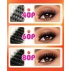 EMEDA 3D Effekt cluster Wimpern 40D Wimpernbüschel Wimpern extensions 8-16mm