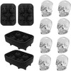 Skull Ice Cube Maker Tray 3D Silicone Ice Skull Maker