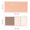 3 IN 1 Brown Nude Face Highlight Bronzer Powder Palette